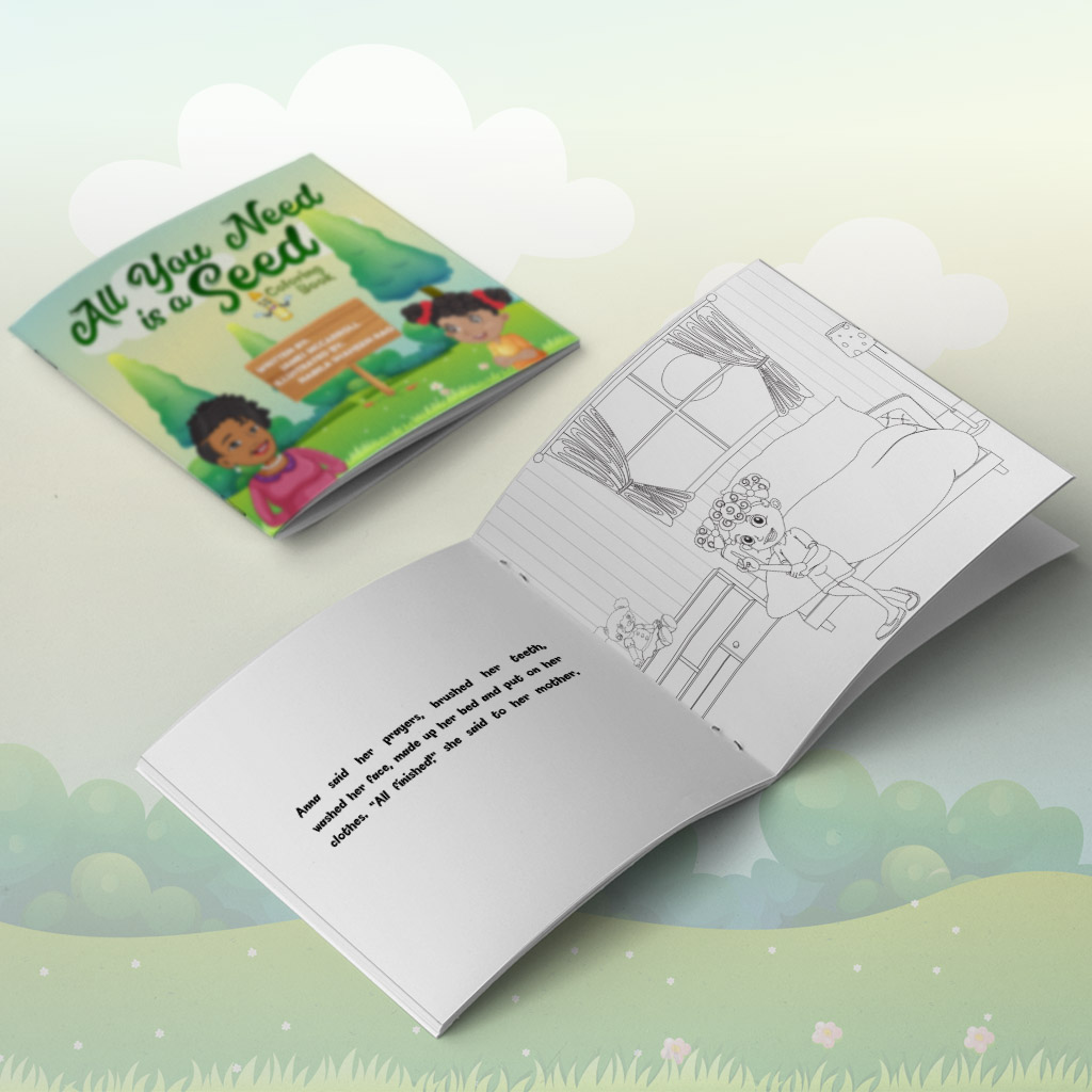 "All You Need Is A Seed" Coloring Book (Crayons Included)